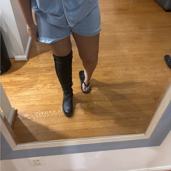 Tory burch knee high leather and suede boots - Picture 6 of 8